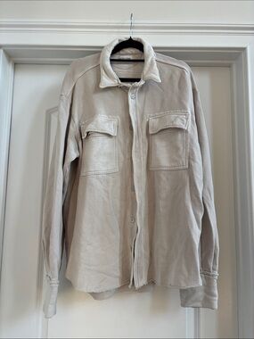Cotton Citizen Light Beige Shirt Jacket